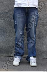 Leg Head Man Woman Casual Jeans Slim Overweight Street photo references